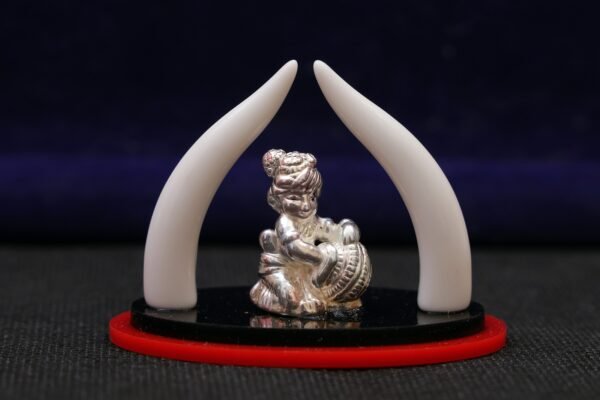 Elephant trunk with beautiful krishna